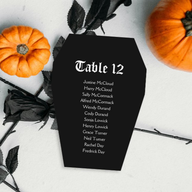 Carte de do-it-yourself Halloween Coffin Mariage (Créateur téléchargé)