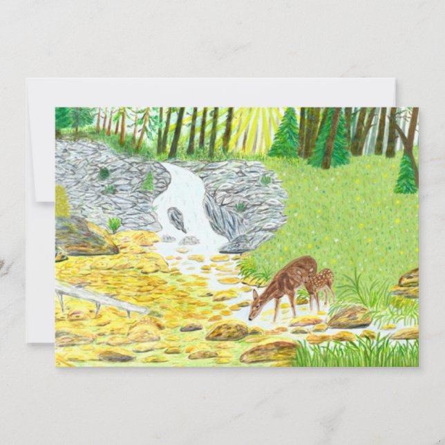 Carte de Doe et Fawn Flat (Devant)
