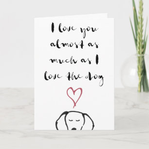 Carte de Dog Valentine