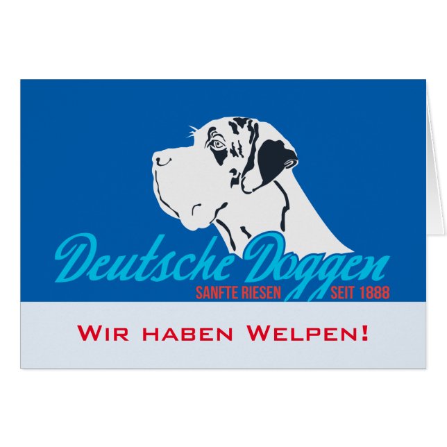 Carte de Dogue (Devant horizontal)