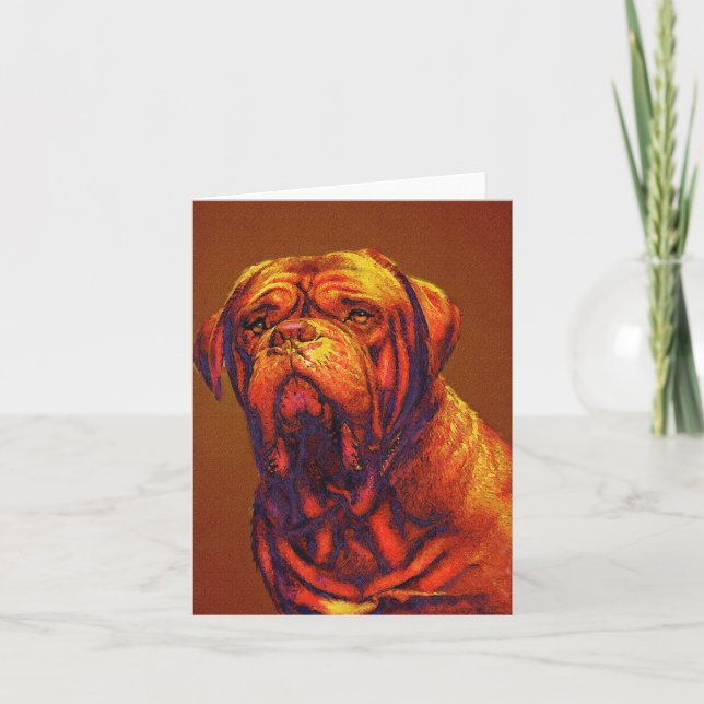 carte de dogue de bordeaux (Devant)