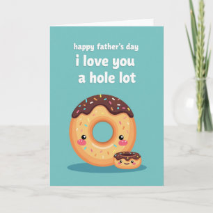 Carte de Donut de la Fête des Pères Chaude