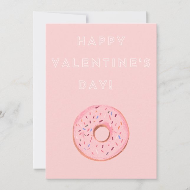 Carte de Donut de la Saint-Valentin (Devant)