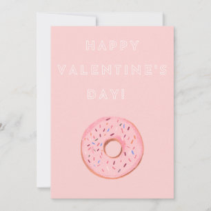 Carte de donut de la Saint-Valentin