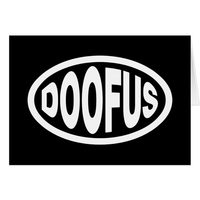 CARTE DE DOOFUS (Devant horizontal)