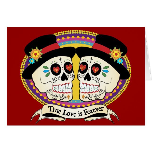 Carte de DOS Novios (2 mariés) (Devant horizontal)