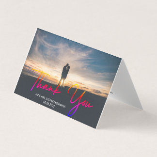 Carte de dossier Mariage photo de script moderne