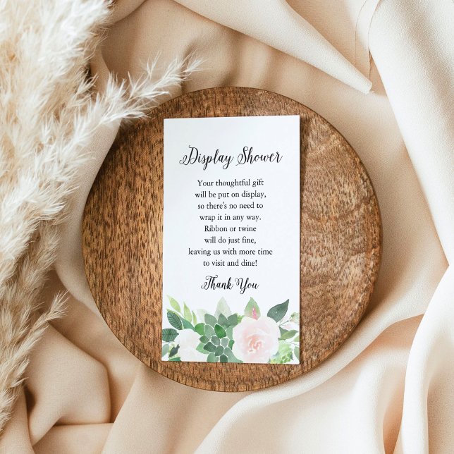 Carte de douche à écran floral DEVON Succulent (Créateur téléchargé)