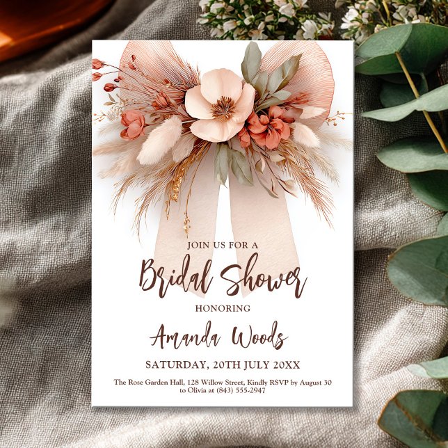 Carte de douche à nage fleurie de style Boho (Créateur téléchargé)