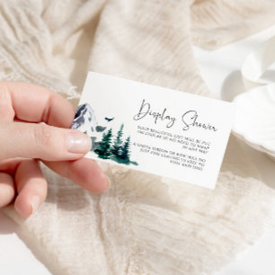 Carte de douche d'hiver