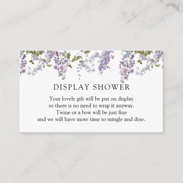 Carte de douche Lilac et Lavender (Devant)