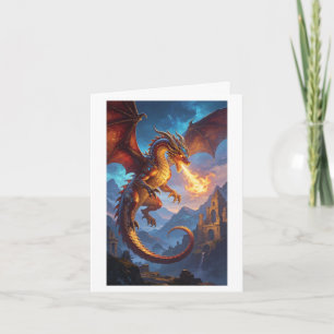 Carte de dragon de fantaisie vierge