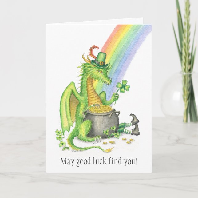Carte de dragon de la Saint Patrick (Devant)