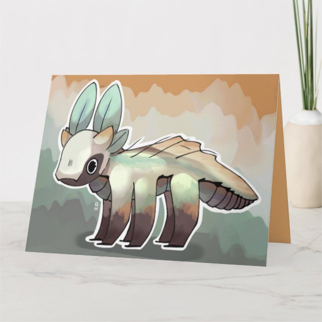 Carte de dragon fantaisie (Devant)