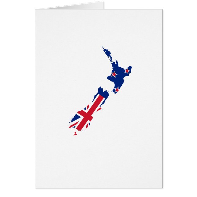 Carte de drapeau de la Nouvelle Zélande (Devant)