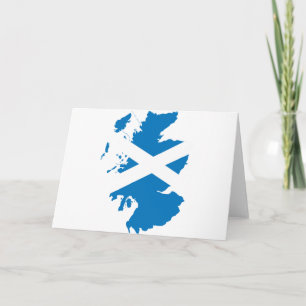 Carte de drapeau de l'Ecosse