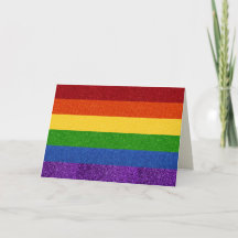 Carte de drapeau LGBT Glitter Pride