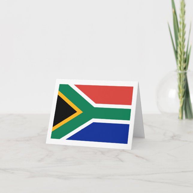 Carte de drapeau sud-africain (Devant)