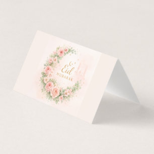 Carte de Eid Mubarak Florale Aquarelle – Isla Roma