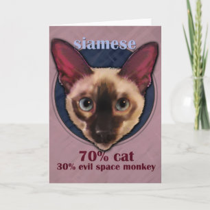 Carte de face Siamese