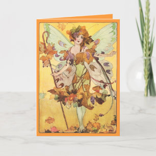 Carte de faerie d'automne pour toutes occasions