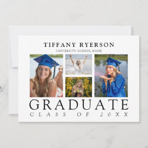 Carte de Faire-part à plat pour diplômes de photog