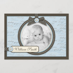 Carte de Faire-part BLU pour adolescents