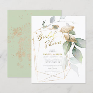 Carte de faire-part de Baby Shower de mariage de B