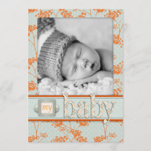 Carte de faire-part de bébé de Haiku