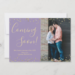 Carte de Faire-part de grossesse Confetti sur viol