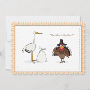 Carte de Faire-part de grossesse de Thanksgiving
