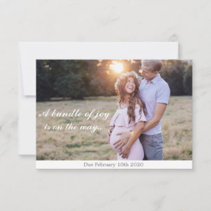 Carte de Faire-part de grossesse douce