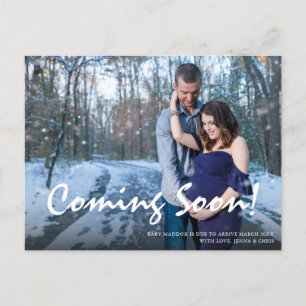 Carte de Faire-part de grossesse photo