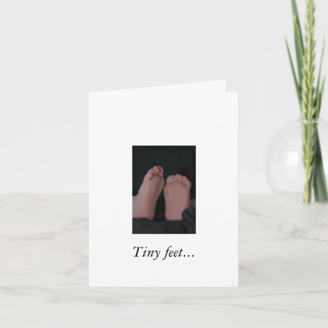 Carte de faire-part de grossesse Pitter Patter (Devant)