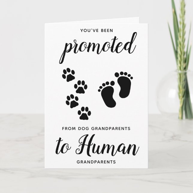 Carte de Faire-part de grossesse pour grand-parent (Devant)