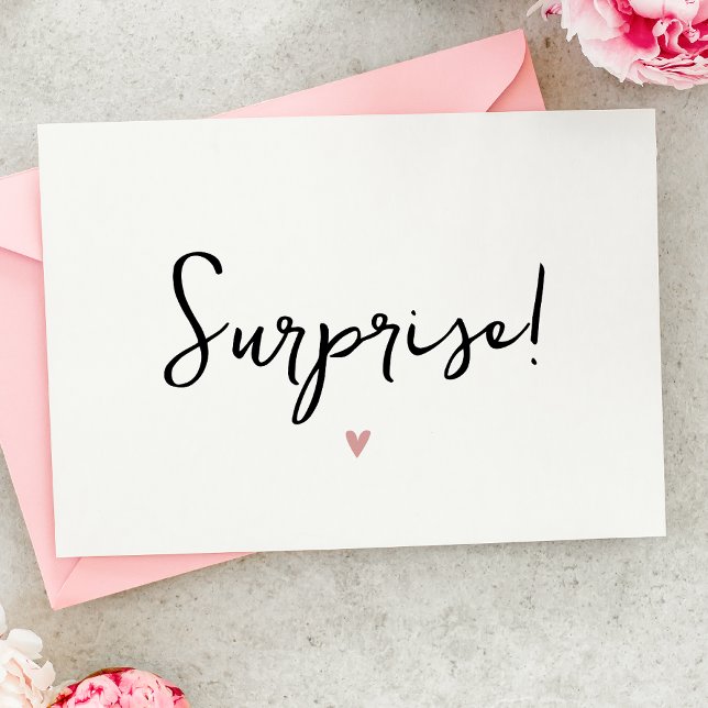 Carte de Faire-part de grossesse simple pour grand (Créateur téléchargé)