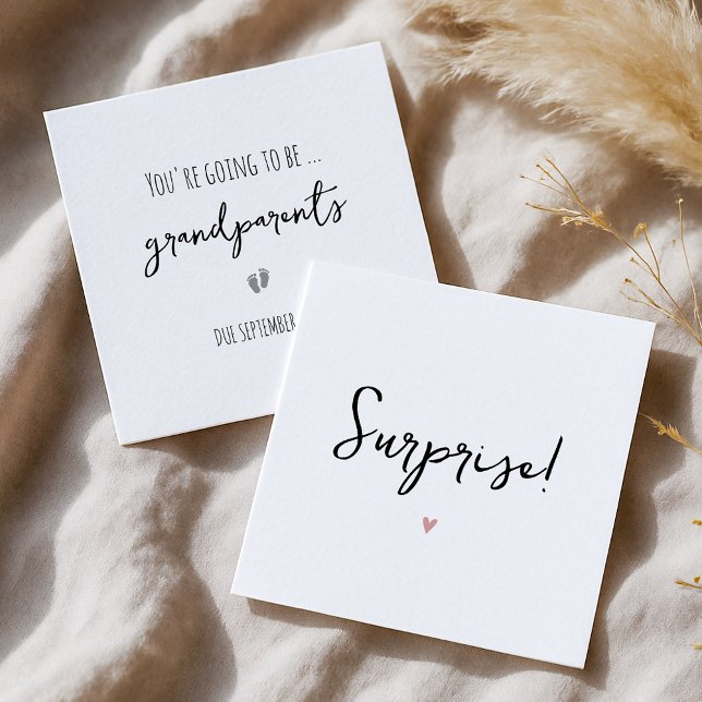 Carte de Faire-part de grossesse simple pour grand (Créateur téléchargé)