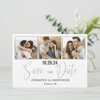 Carte de Faire-part de Mariage avec Photo "Save th