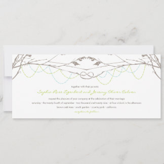 Carte de Faire-part de mariage de la branche des a