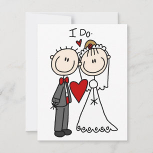 Carte de Faire-part de mariage de la mariée et de