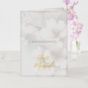 Carte de Faire-Part de Mariage 'Just Married' en F