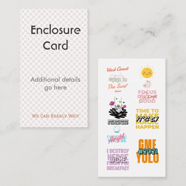 Carte de Faire-Part de Mariage Naissance | Couche- (Devant / Derrière)