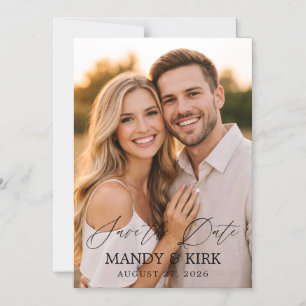 Carte de faire-part de mariage personnalisée avec