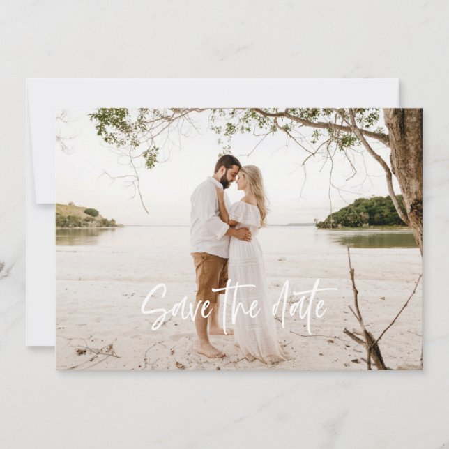 Carte de Faire-Part de Mariage Photo Save The Date (Devant)