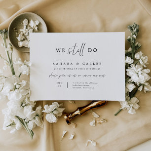 Carte de Faire-part de mariage Vow Renewal Ceremon