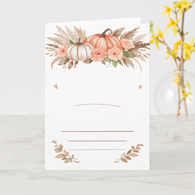 Carte de faire-part de naissance Baby Shower Un Pe (Fleur jaune)