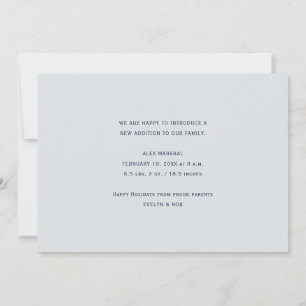 carte de faire-part de naissance de vacances de jo