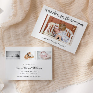 Carte de Faire-part de naissance du budget pour bé