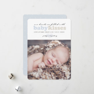 Carte de Faire-part de naissance pour bébé Saint-V
