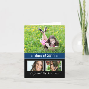 Carte de Faire-part personnalisée Trio Photo
